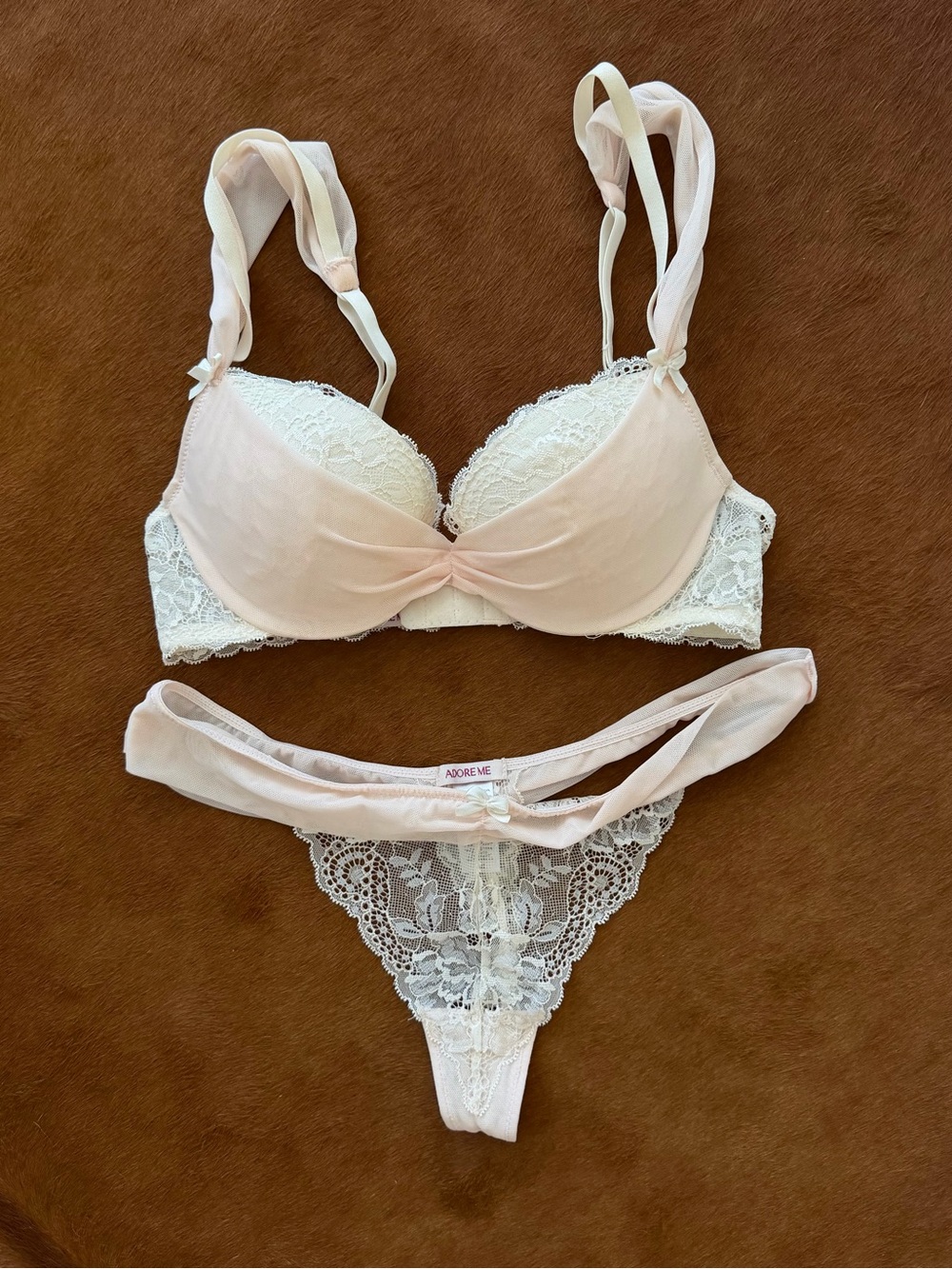 Adore Me lingerie set - bra 32B + thong XS